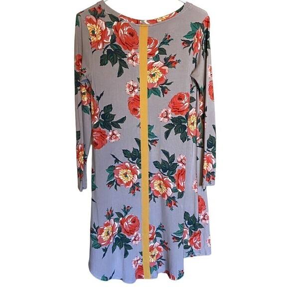MATILDA JANE Say I'm a Dreamer Dress Womens Size XS Small Gray Floral NEW - Picture 1 of 8